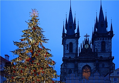 圣诞树,布拉格