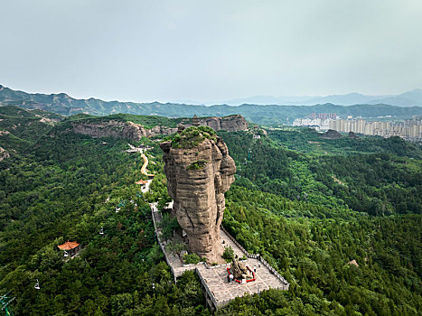 河北省承德市双塔山景区航拍图片