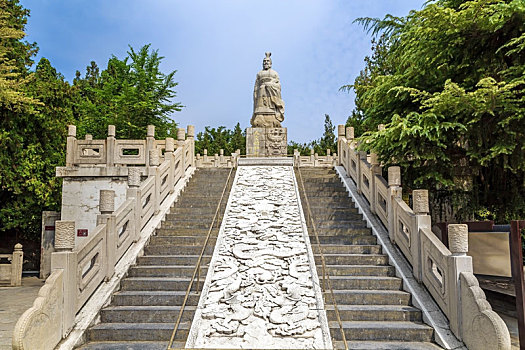 轩辕皇帝塑像,河南省开封中国翰园碑林风景区