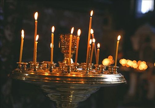蜡烛,东正教