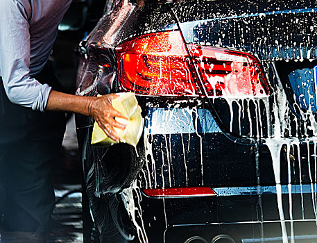 洗车,流水,泡沫