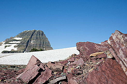 斜坡,冰川国家公园,蒙大拿