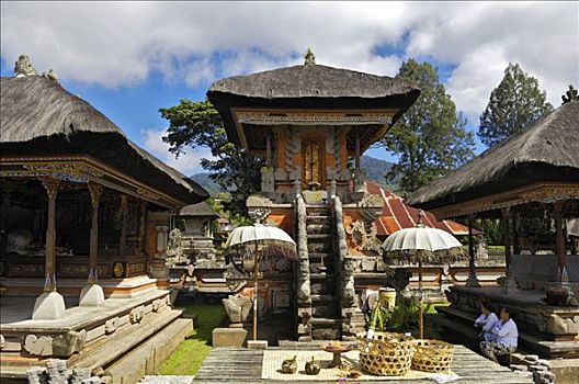 供品,庙宇,巴厘岛,印度尼西亚