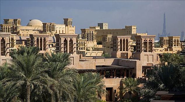 酒店,城市,迪拜,阿联酋