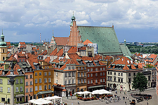 大教堂,城堡广场,华沙,省,波兰,欧洲