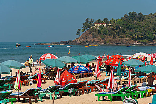 印度,果阿,海滩风景