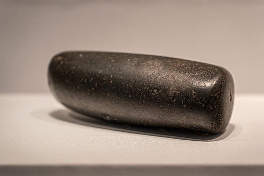 秘鲁印加博物馆藏印加帝国黑石玄武岩石杵