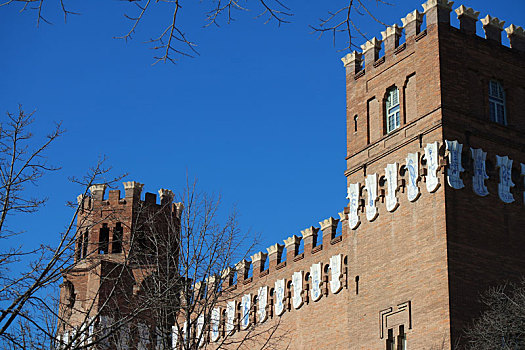 城堡,三个,龙,巴塞罗那