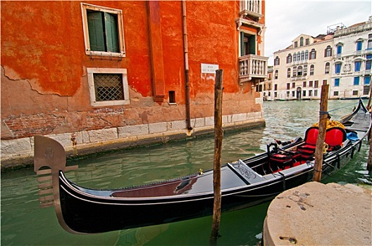 威尼斯,意大利,小船,运河