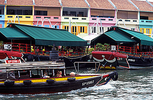 新加坡,克拉码头,船