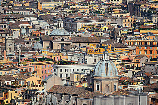 罗马城,历史建筑,背景,风景,上面,圣彼得大教堂,梵蒂冈城