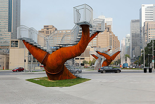 钢铁,雕塑,公园,蒙特利尔,魁北克省,加拿大,北美