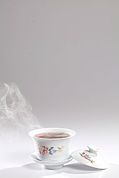 瓷器茶壶盖碗茶