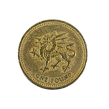 英国,一英镑硬币,2000年