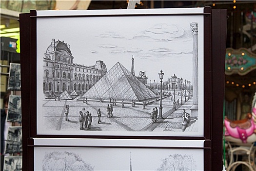 卢浮宫,图片,纸