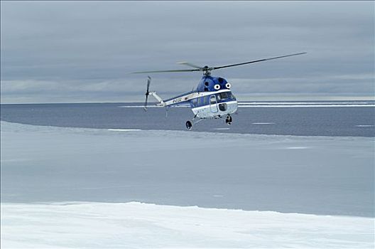飞,直升飞机,南极