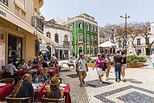 人,餐馆,拉各斯,阿尔加维,葡萄牙