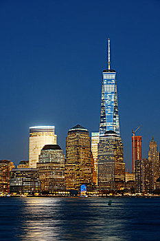 纽约,一个,世贸中心,摩天大楼,十一月,曼哈顿,人口,城市,美国