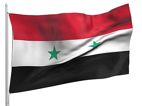 飞,旗帜,叙利亚,国家