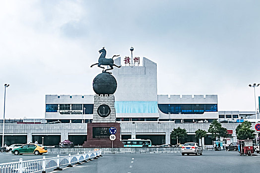 江西省赣州市火车站公共长城建筑景观
