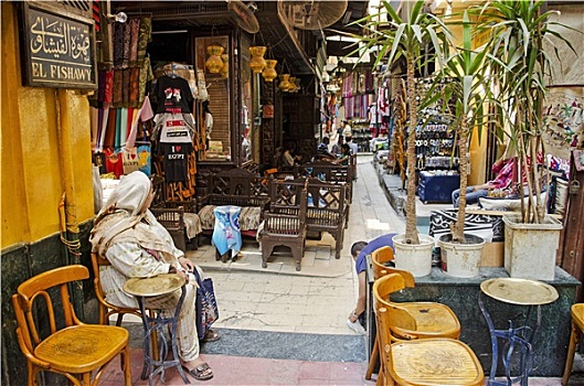咖啡,开罗,露天市场,埃及