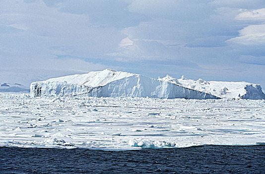 冰原,冰山,南极