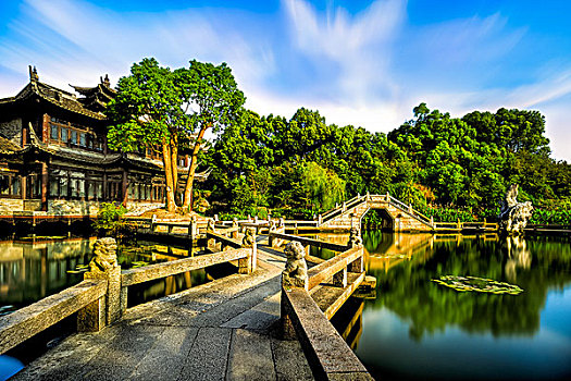 上海水博园园林建筑风景