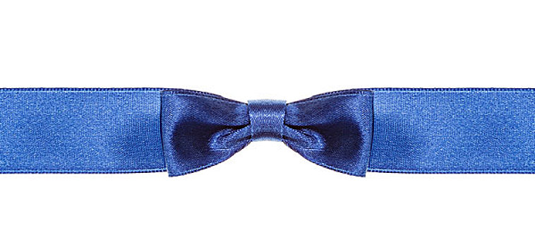 对称,蓝色,蝴蝶结,打结,宽,丝绸,丝带