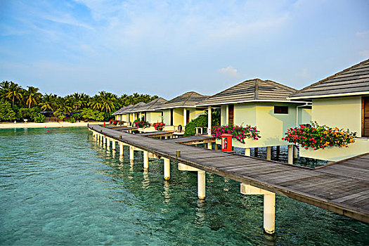 马尔代夫的水屋