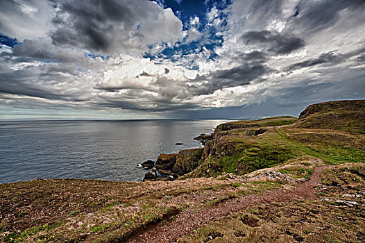 石头,石台,海岸线,头部,苏格兰边境,苏格兰