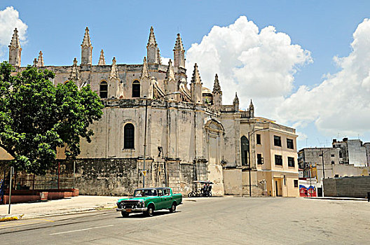 旧式,靠近,博物馆,哈瓦那,古巴,加勒比