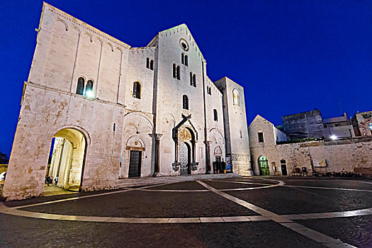 大教堂,夜晚,普利亚区,意大利