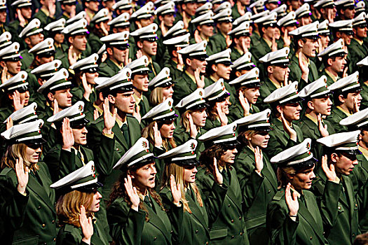 典礼,警察,女警,北莱茵威斯特伐利亚,2009年,杜塞尔多夫,德国,欧洲