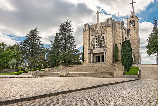 蒙特卡罗,山,教堂,葡萄牙