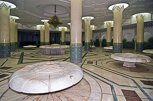 室内,清洁,清真寺,哈桑二世,卡萨布兰卡,摩洛哥