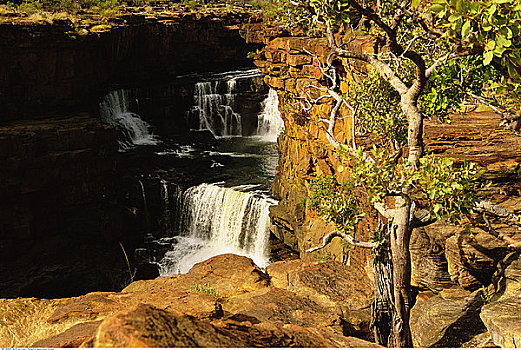 瀑布,金伯利,西澳大利亚