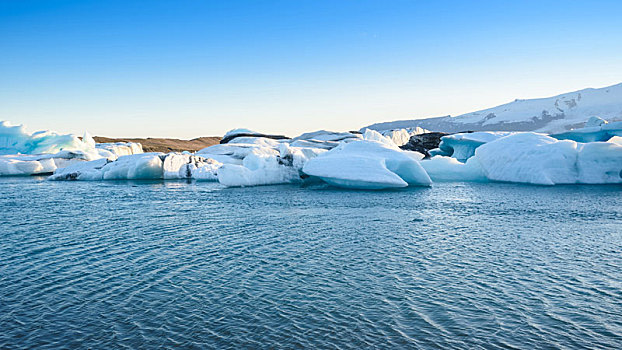 风景,冰山,冰河,泻湖,冰岛,全球变暖,概念