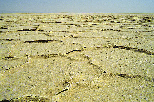 非洲,突尼斯,撒哈拉沙漠,沙漠,盐湖,盐滩,盐,湖,干燥,干枯,蒸发,风景,缝隙