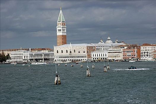 钟楼,宫殿,意大利,威尼斯,威尼托,欧洲