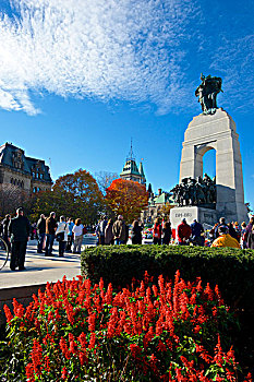 加拿大,战争纪念碑,渥太华,安大略省,墓地,未知,军人,包着,战争,纪念日,仪仗兵,大幅,尺寸