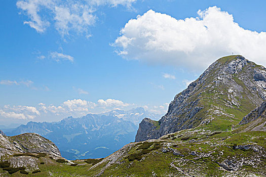 景色,高处,阿尔卑斯山,奥地利
