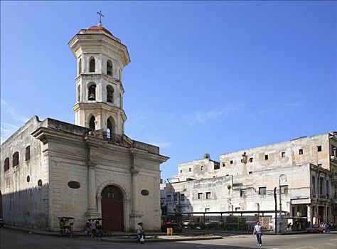 教堂,老,局部,哈瓦那,古巴,加勒比海