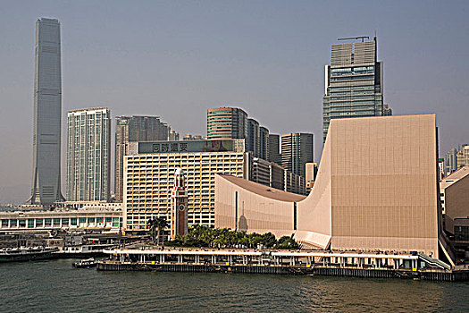 建筑,水岸,国际贸易,中心,九龙,香港,中国