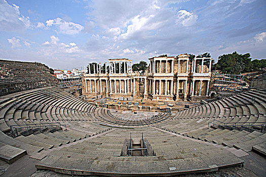 罗马,剧院,梅里达,西班牙,2007年