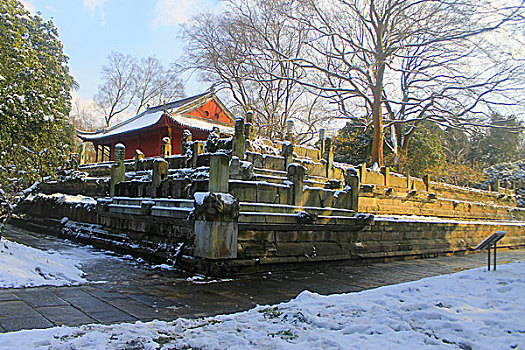 明孝陵雪景