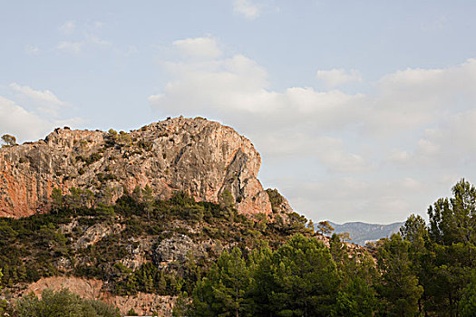 岩石构造,乡村,山顶