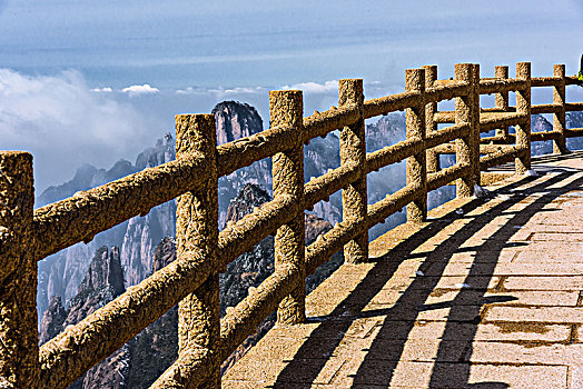 黄山风光日出日落云海