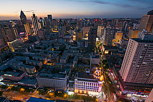 乌鲁木齐城市风光天际线夜景