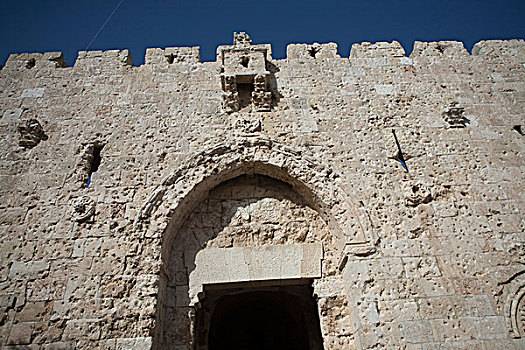 大门,一个,进入,圣城,耶路撒冷,以色列