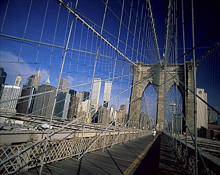 布鲁克林大桥,纽约,美国